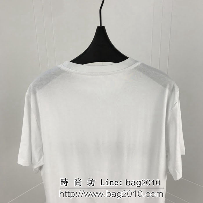 DIOR迪奧 19ss早春 官網最新 簡約字母刺繡短袖 字母刺繡 細節完美 高版本男女同款 ydi2115